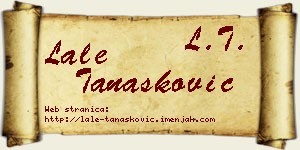 Lale Tanasković vizit kartica